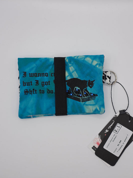 2.1 Tabacco pouch - blue batik - DIE FRECHE GÖRE