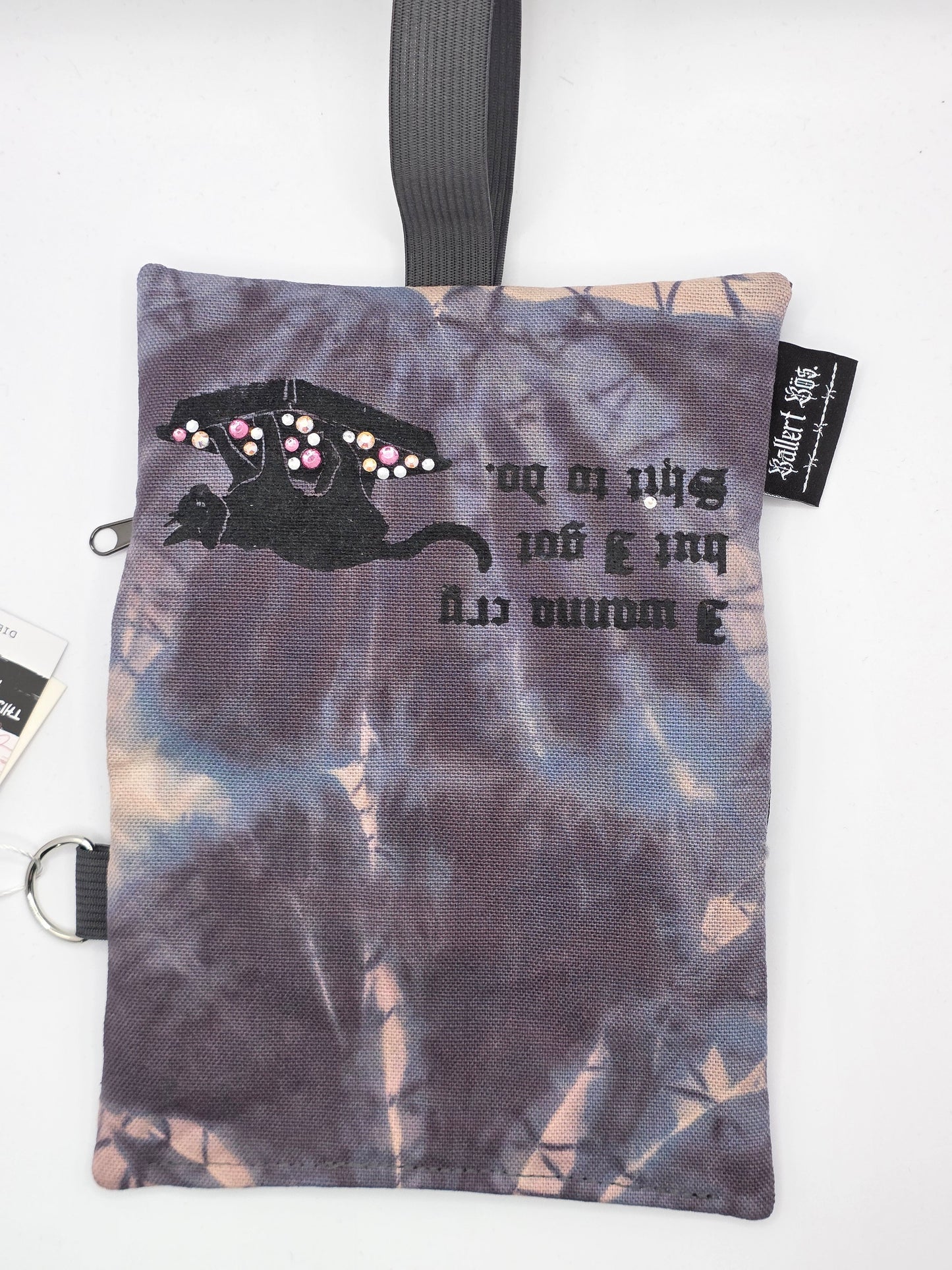 3.15 Tabacco pouch, Cry, gray batik - DIE FRECHE GÖRE