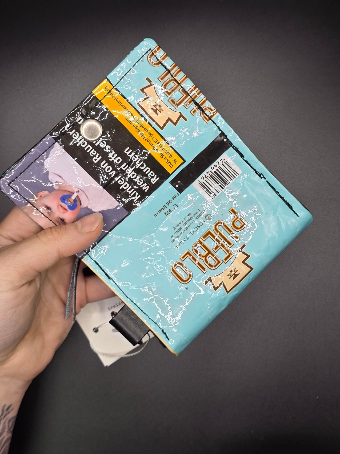 6.14 upcycling wallet - CATS PINK - DIE FRECHE GÖRE