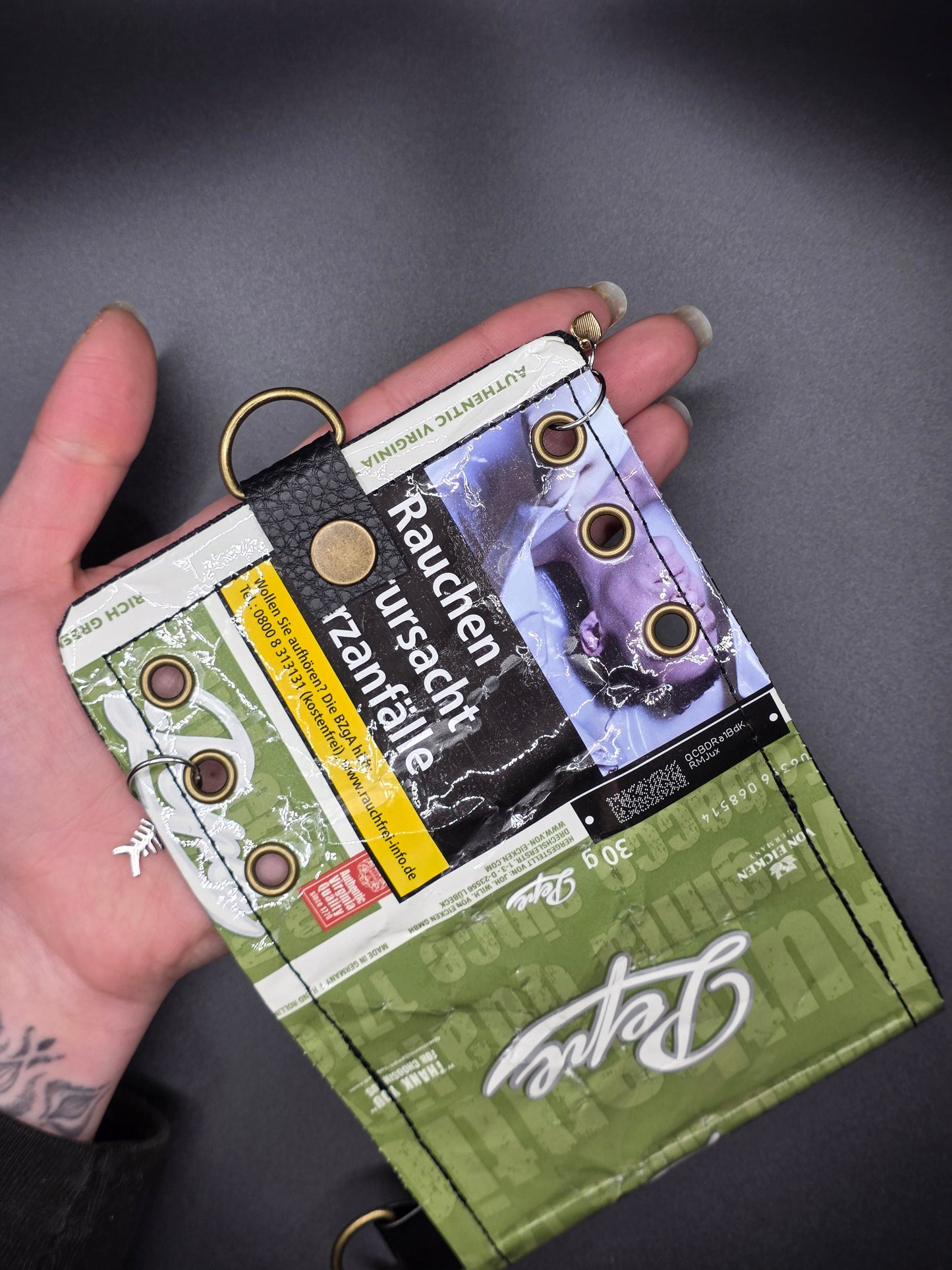 7.3 upcycling wallet - BEIGE CATS - DIE FRECHE GÖRE