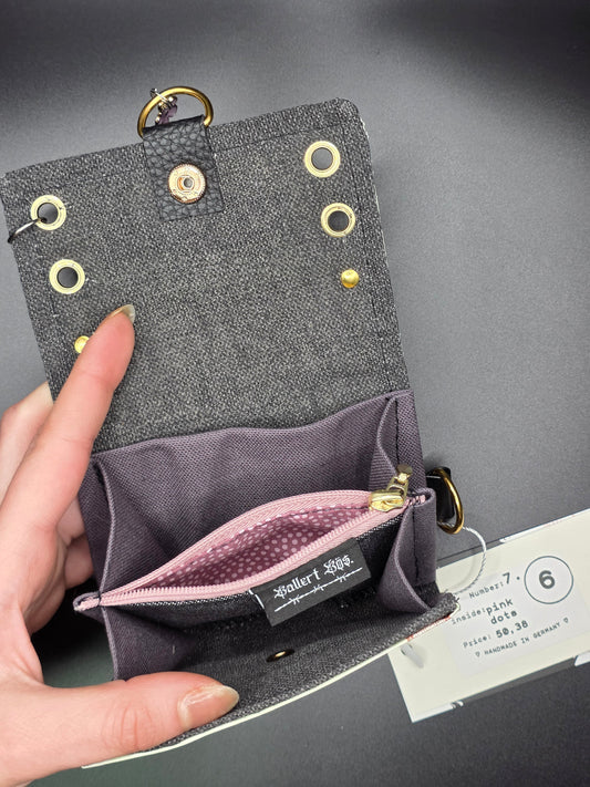 7.6 upcycling wallet - PINK DOTS - DIE FRECHE GÖRE