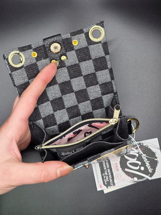 7.7 upcycling wallet - PINK LEO - DIE FRECHE GÖRE