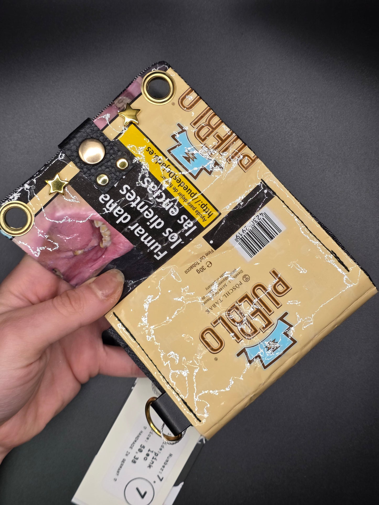 7.7 upcycling wallet - PINK LEO - DIE FRECHE GÖRE