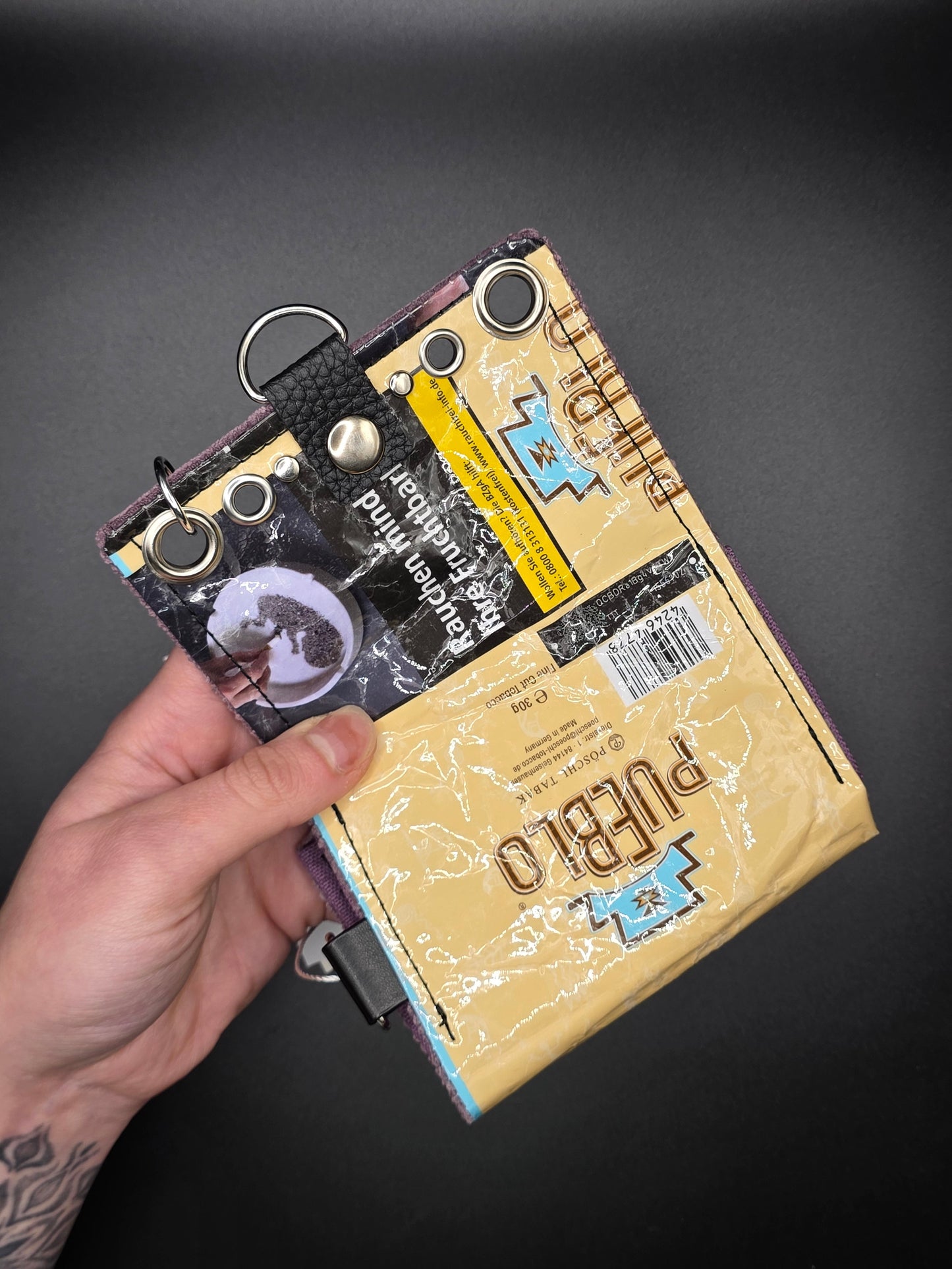 8.1 upcycling wallet - PINK CATS - DIE FRECHE GÖRE