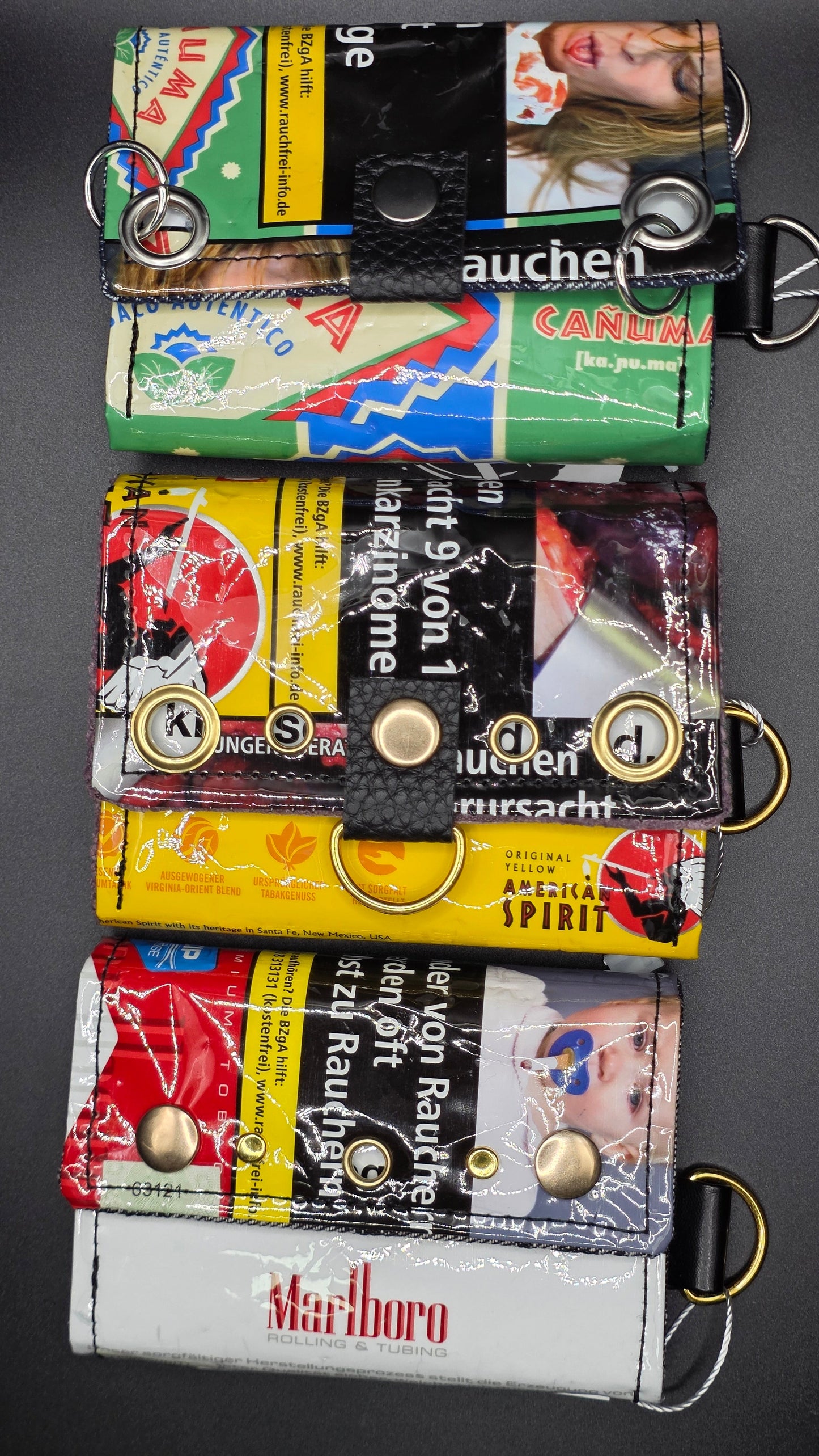 8.6 upcycling wallet - BEIGE CATS - DIE FRECHE GÖRE