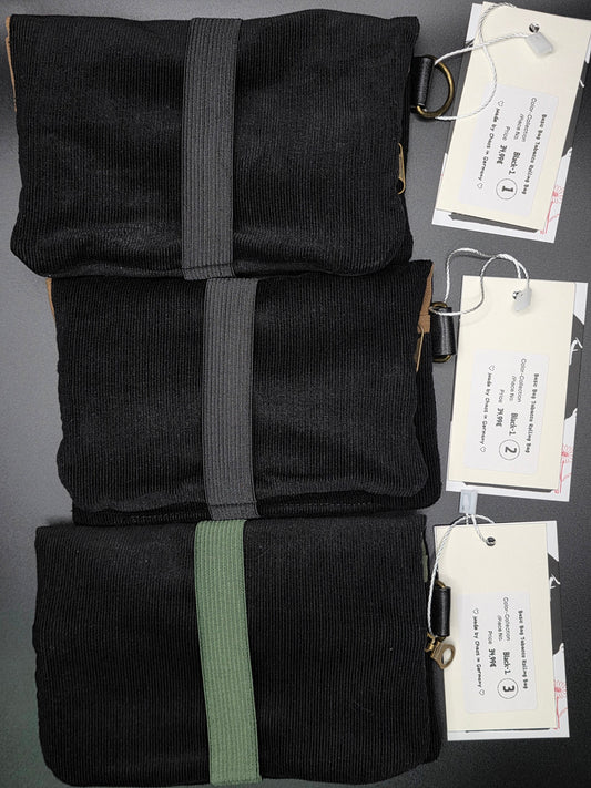 Basic Tabacco Pouch - Cord, Black - DIE FRECHE GÖRE