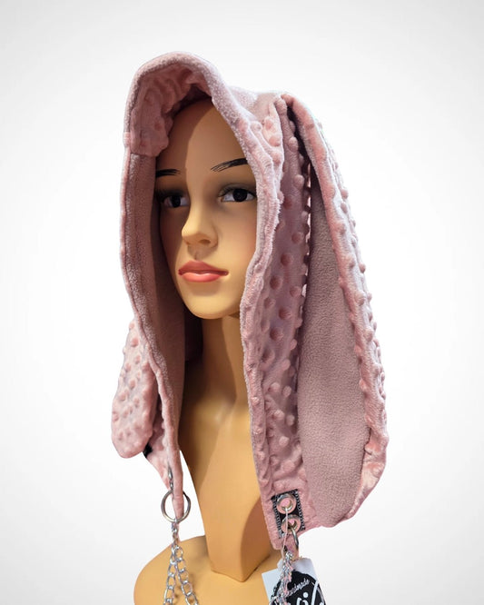 Bunny Hood, rosa - DIE FRECHE GÖRE