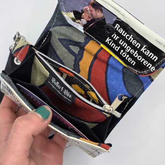 Geldbeutel (Upcycled Trash) Nr. 11 - Shrooms Inside - DIE FRECHE GÖRE