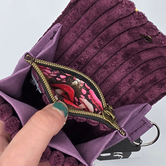 Geldbeutel (Upcycled Trash) Nr. 14 (Juni) - hidden Shrooms - DIE FRECHE GÖRE