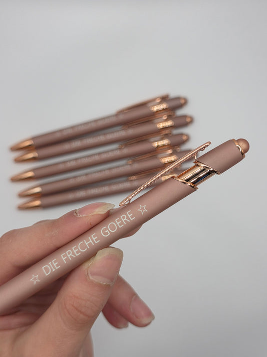 Kugelschreiber, rosègold - DIE FRECHE GÖRE