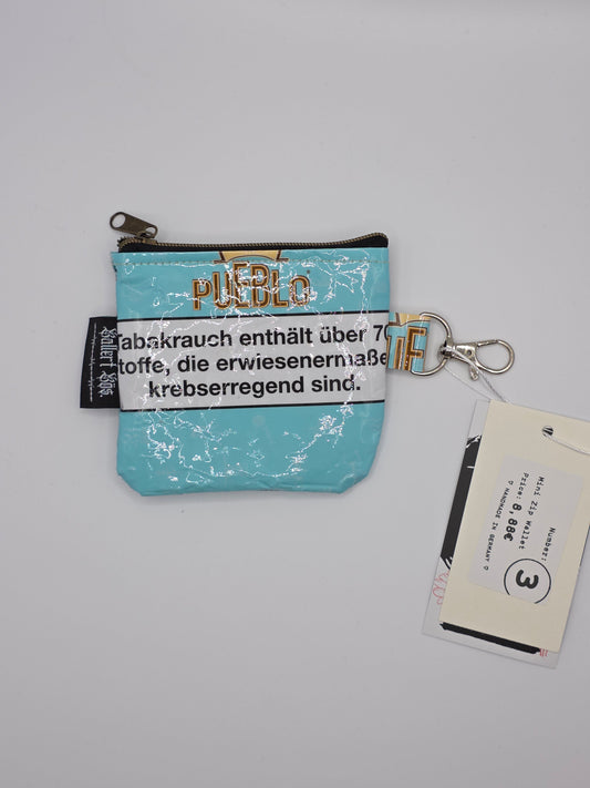 Mini Zip Wallets - Upcycled - blue - DIE FRECHE GÖRE