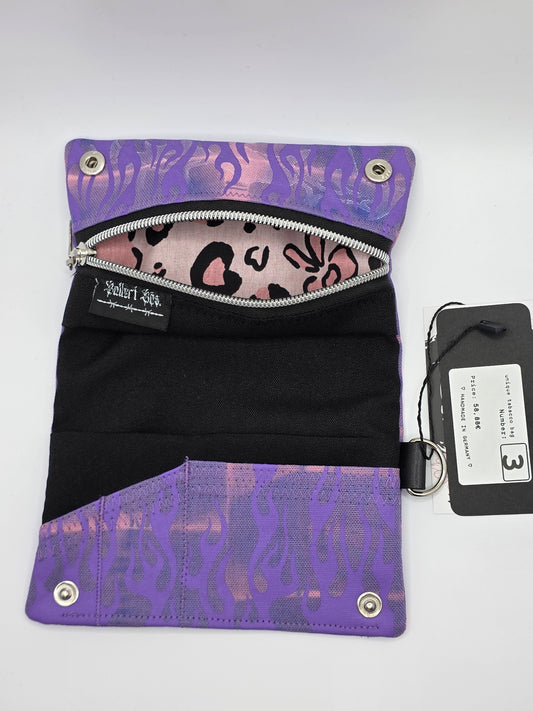 Nr.3 Tabacco pouch - purple batik - DIE FRECHE GÖRE