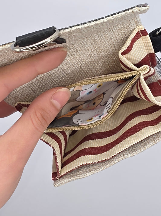 Nr.7 upcycling wallet - CATS - DIE FRECHE GÖRE