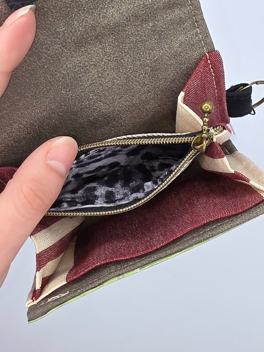 Nr.8 upcycling wallet - LEO GRAY - DIE FRECHE GÖRE