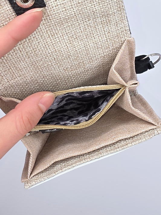 Nr.9 upcycling wallet - LEO GRAY - DIE FRECHE GÖRE