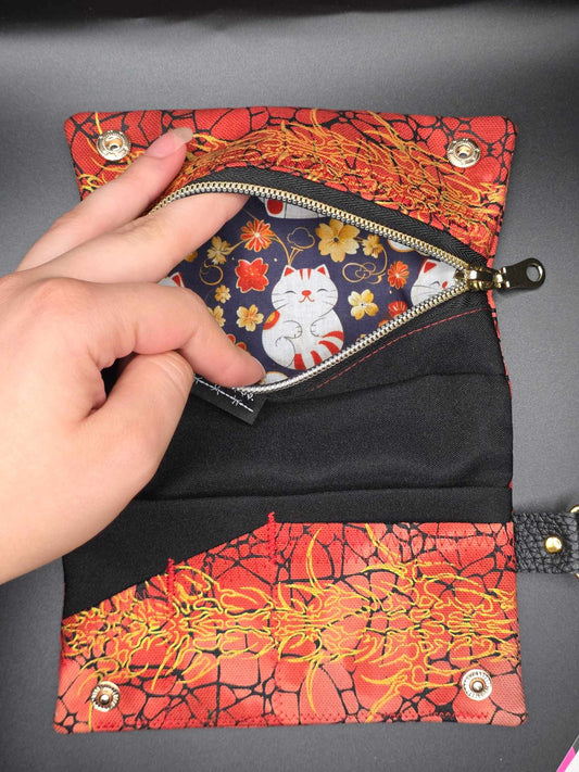 TT15.10 Tabaktasche, Tribals, Druckknopf