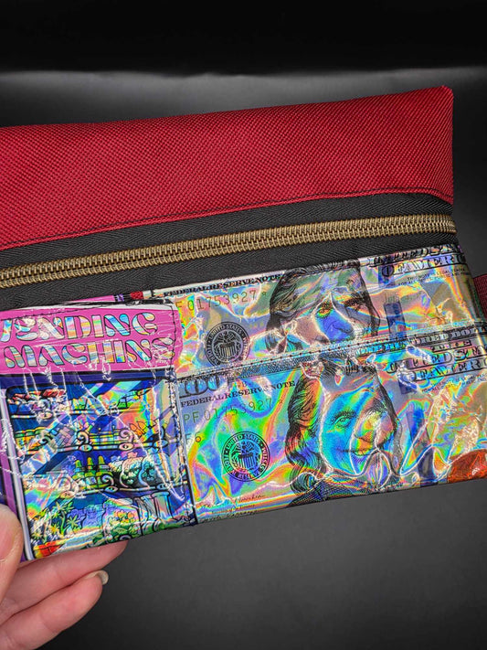 TB2.2 Trippy Zip Bag - upcycled, rot