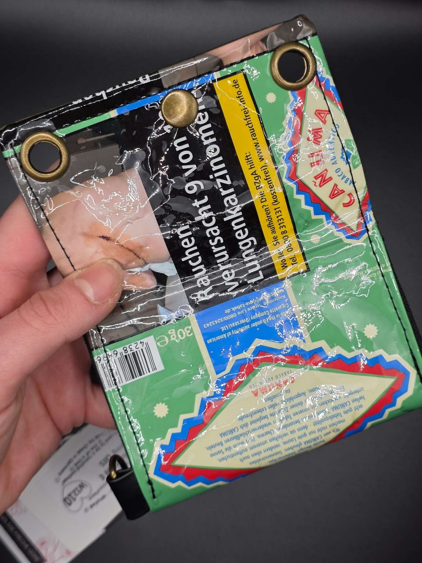 W12.10 wallet - upcycled, Cats