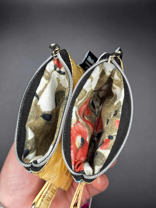 MZ1.1 Mini Zip Wallets, Upcycled