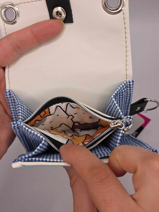W19.6 wallet - upcycled ✨️holo broken glass✨️