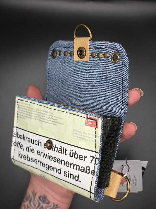 10.13 wallet - upcycled, pink cats