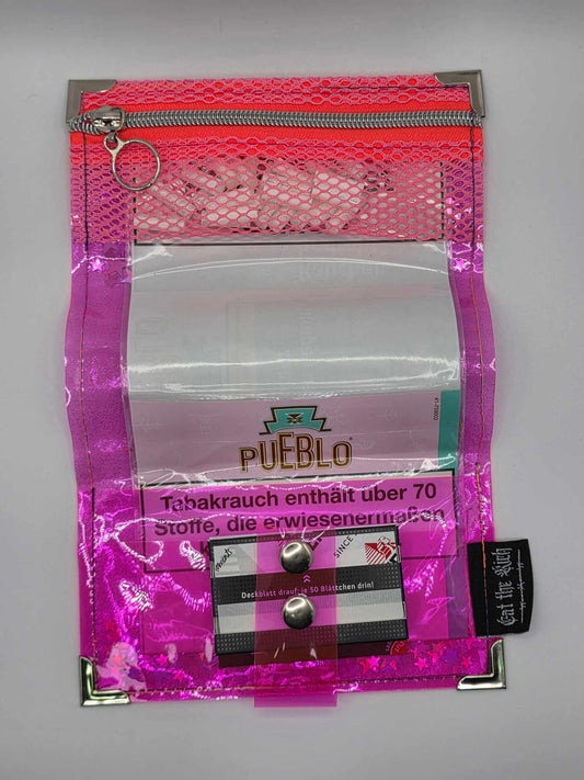 ☆Shaker Jelly Tabakbeutel, Transparent, pink Nr. 1