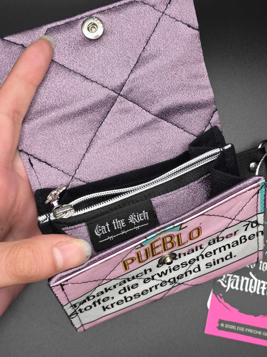 W22.3 Geldbeutel - upcycled, mit Kartenfächer ✨️holo✨️