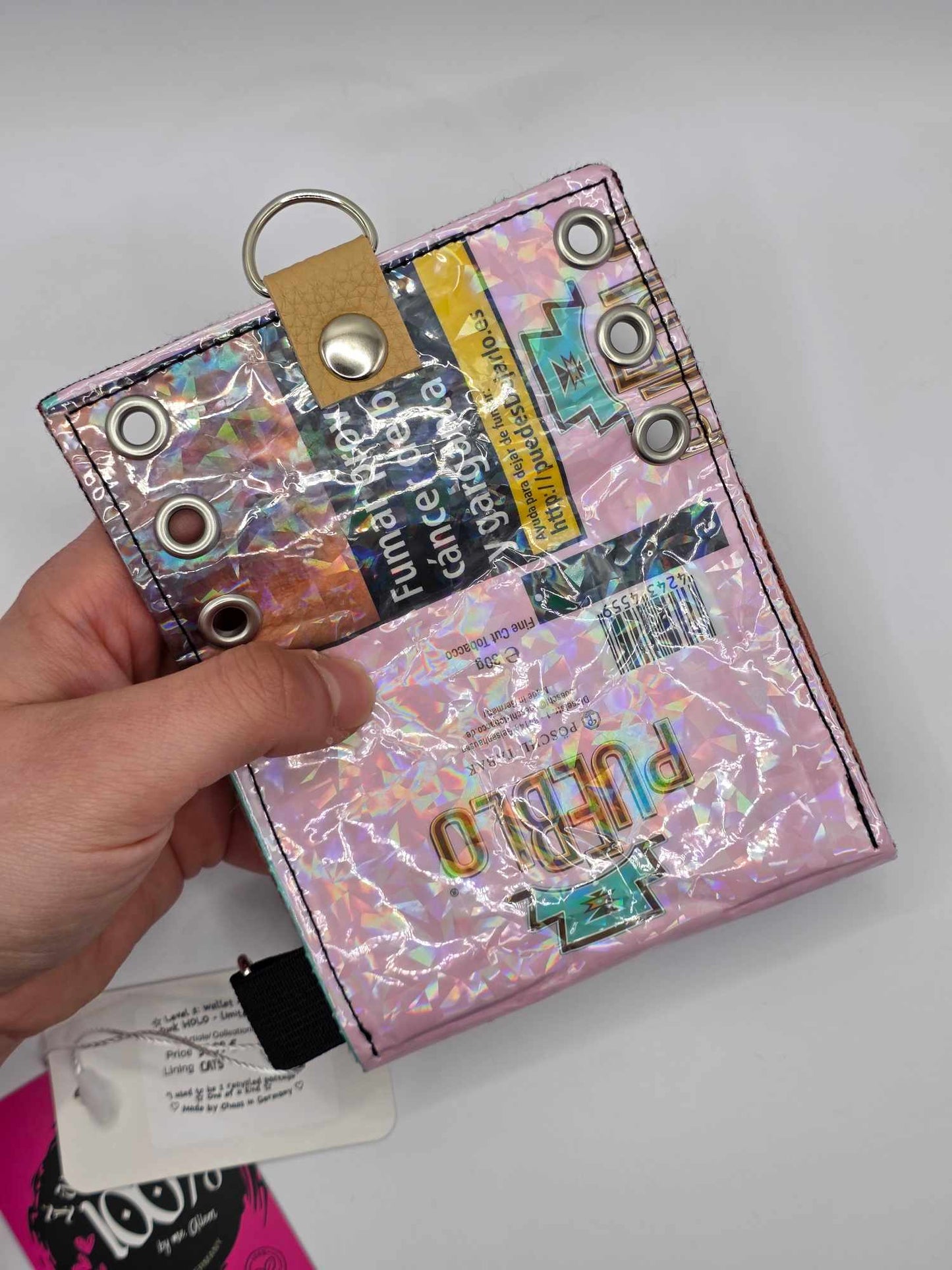 W18.3 wallet - upcycled ✨️holo glas✨️