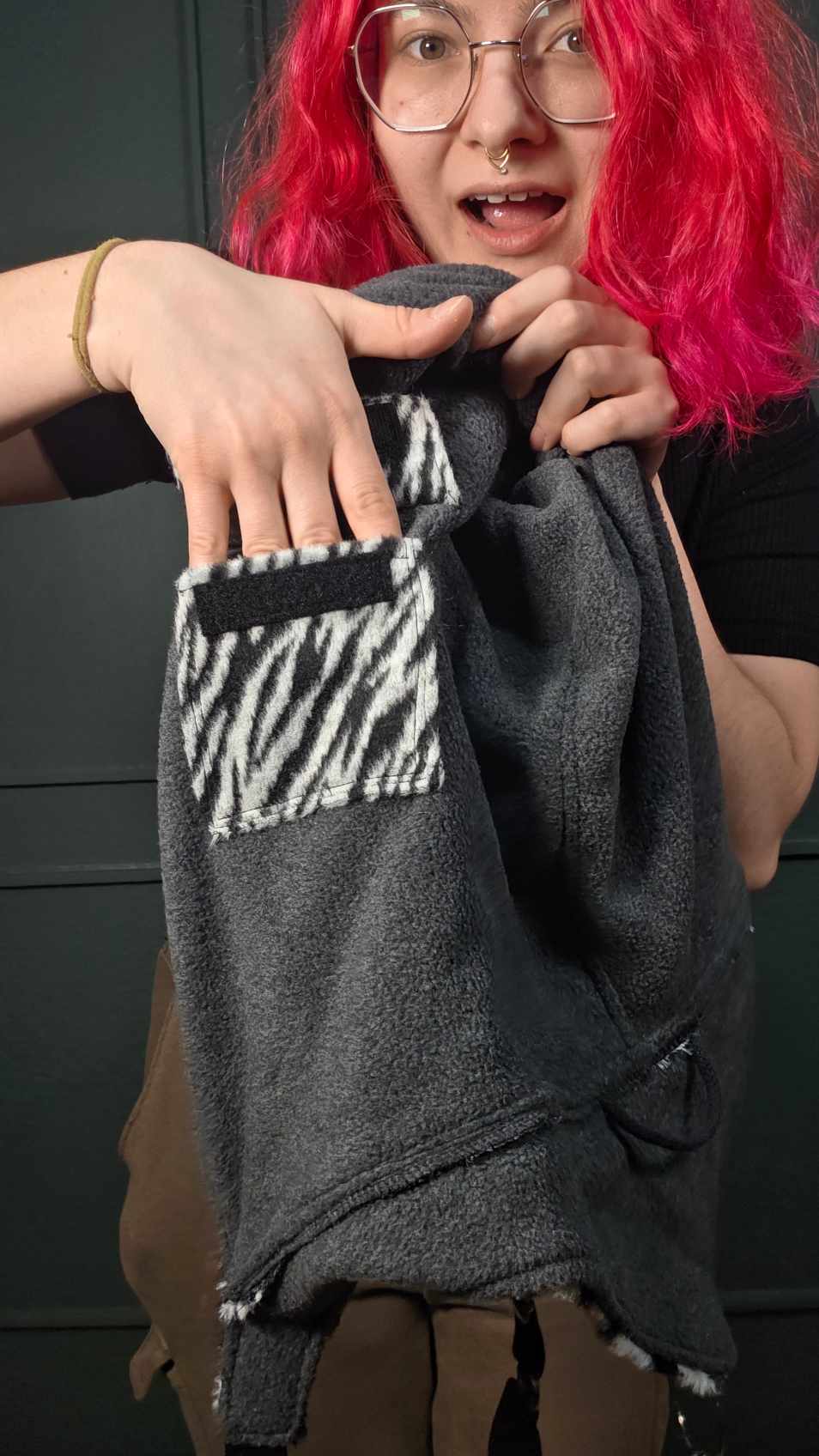 AB2.1 Zebra Holster Bag, with hidden Hood Pocket