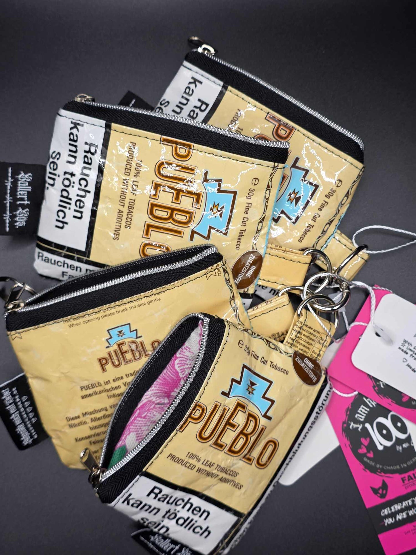MZ1.1 Mini Zip Wallets, Upcycled