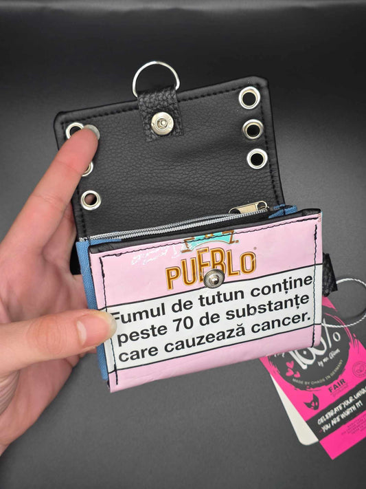 W16.2 wallet - upcycled, cats