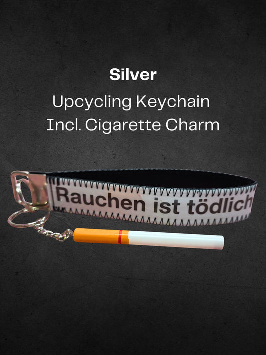 Keychain, Upcycled + cigarette charm