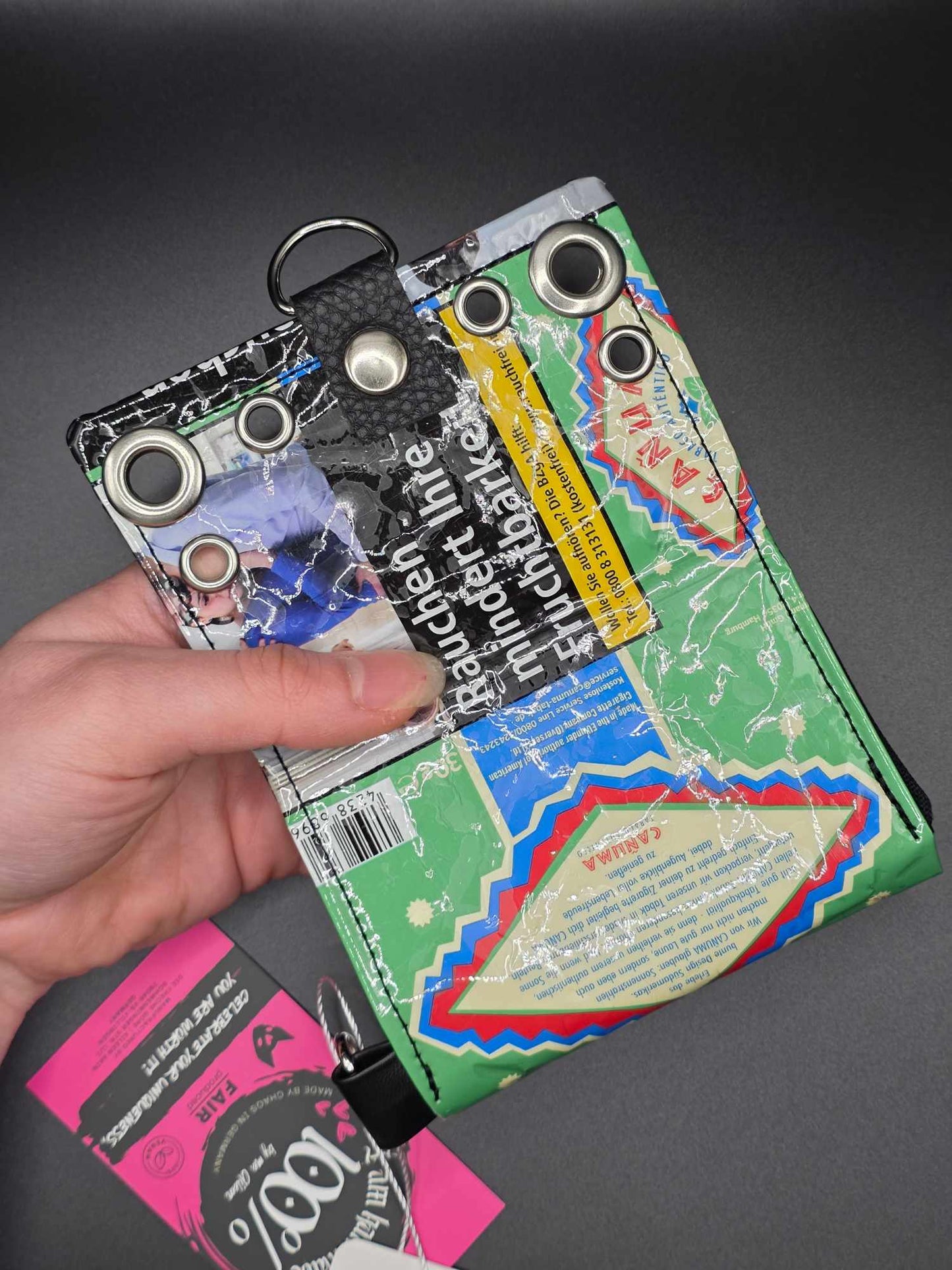 W15.6 wallet - upcycled, black