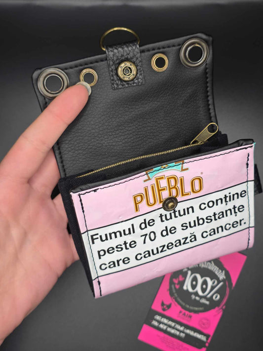 W16.6 wallet - upcycled, cats