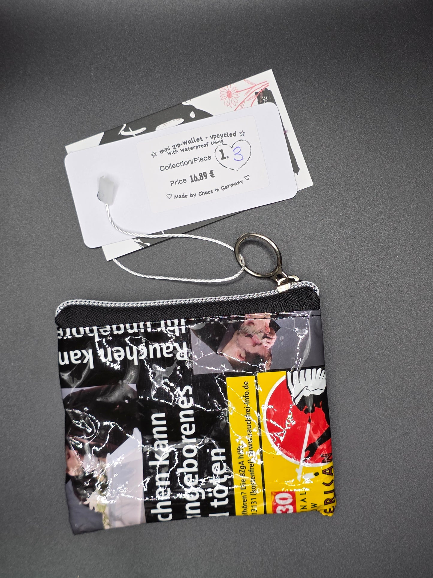 Mini zip wallets - Upcycled