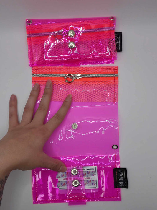 Jelly Tabakbeutel, Transparent, pink