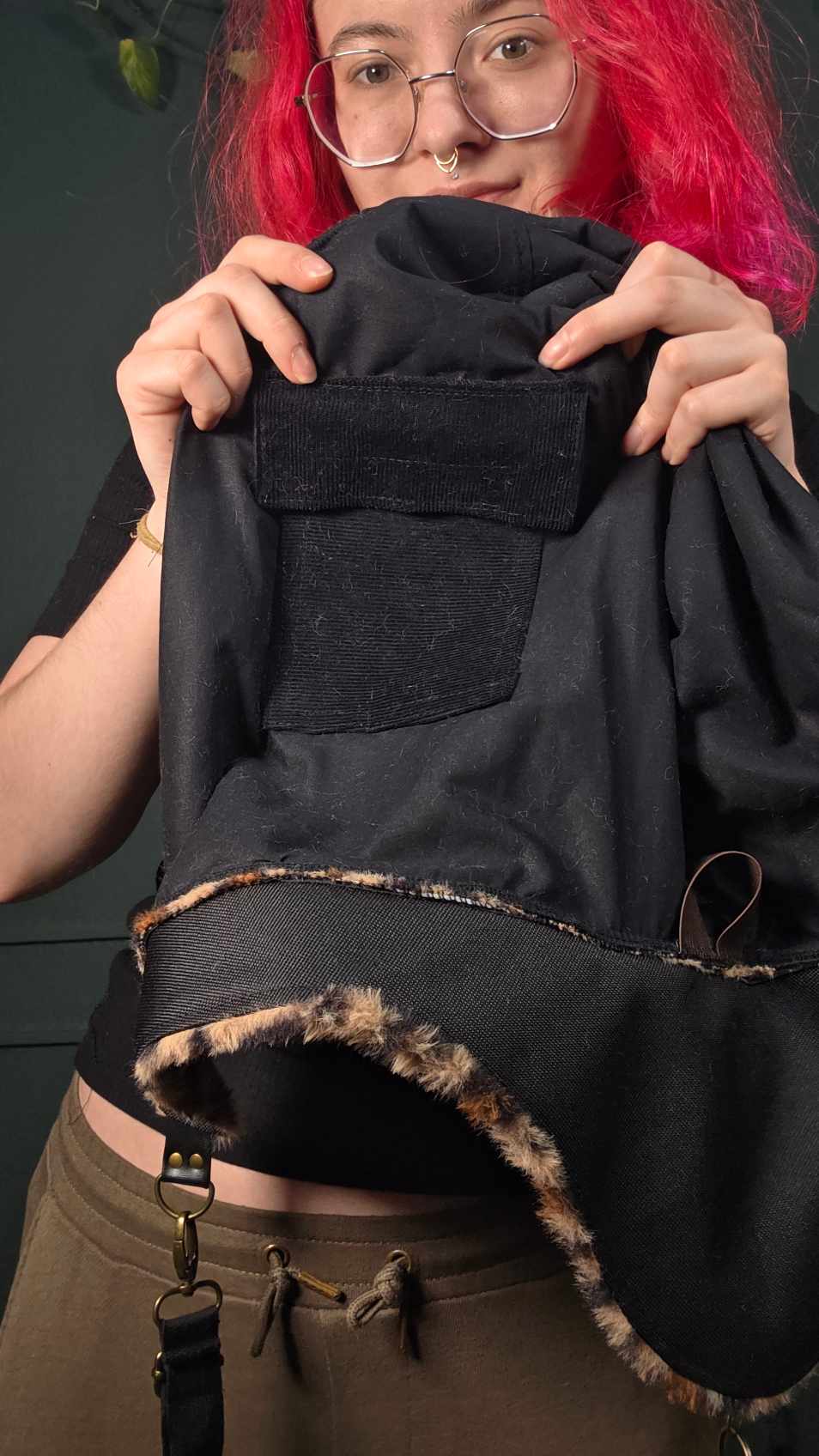 AB2.2 Leopard Holster Bag, with hidden Hood Pocket