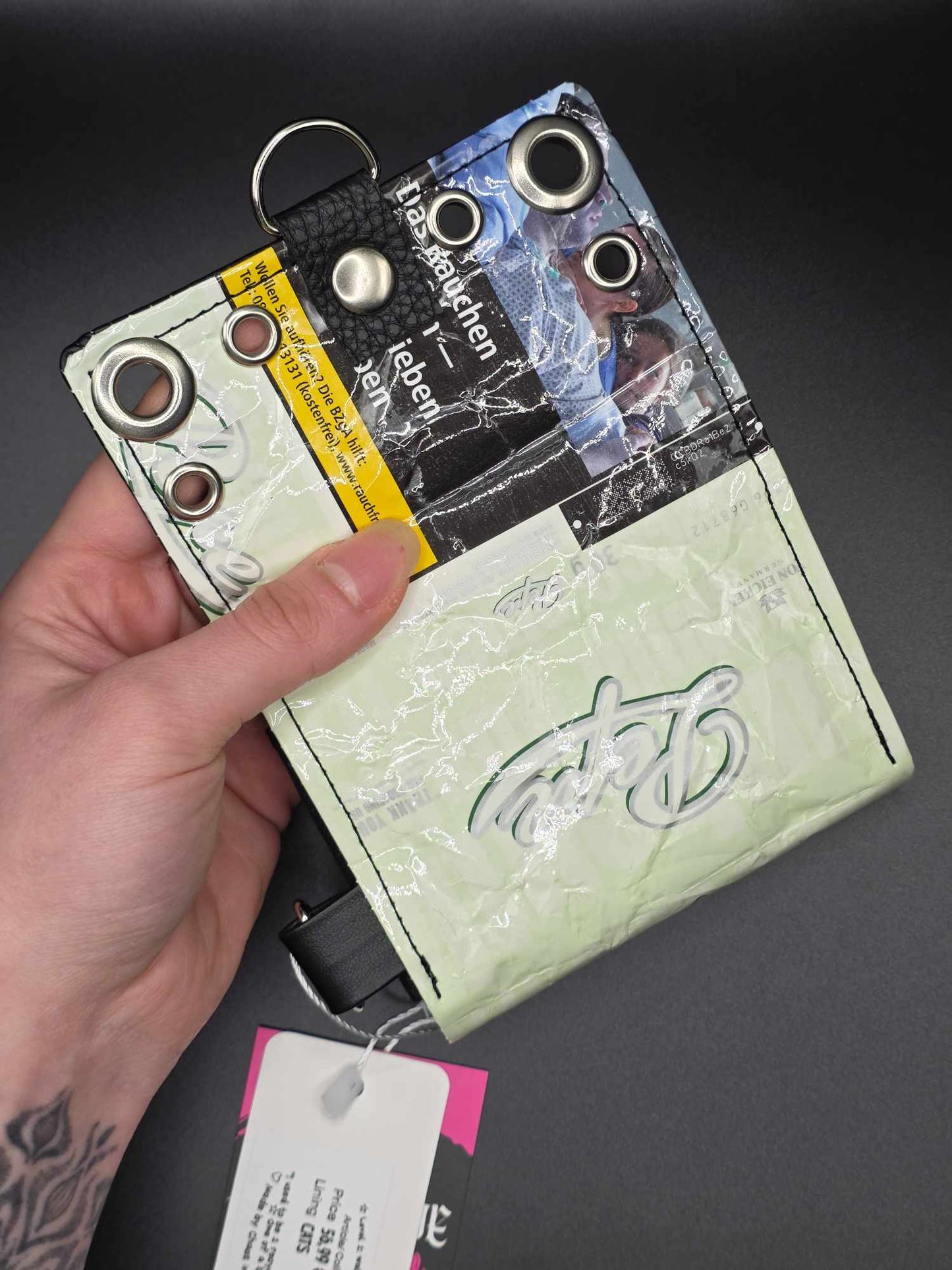 W15.4 wallet - upcycled, cats