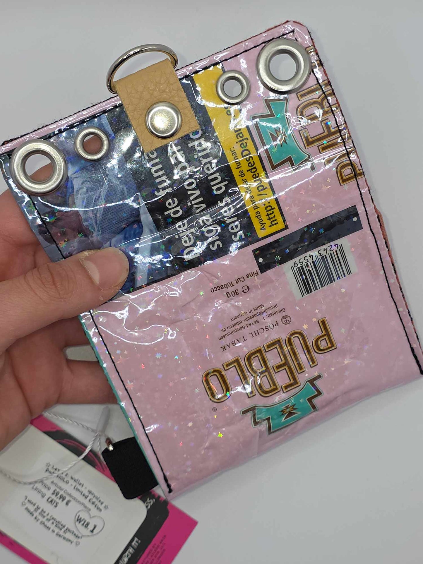 W18.1 wallet - upcycled ✨️holo stars✨️