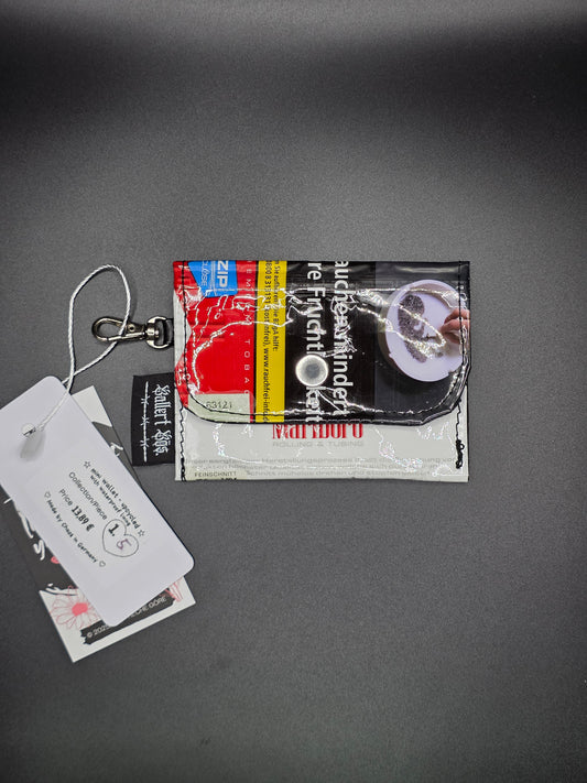 mini wallets, red - Upcycled