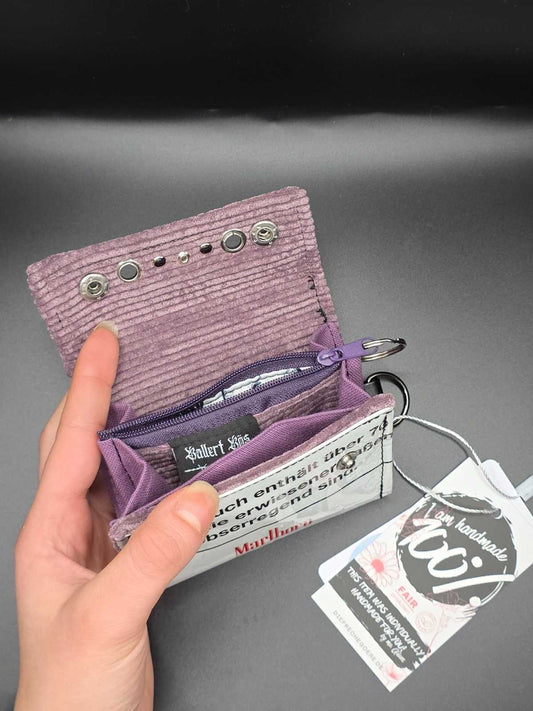 9.4 wallet, Upcycled, b&w cats