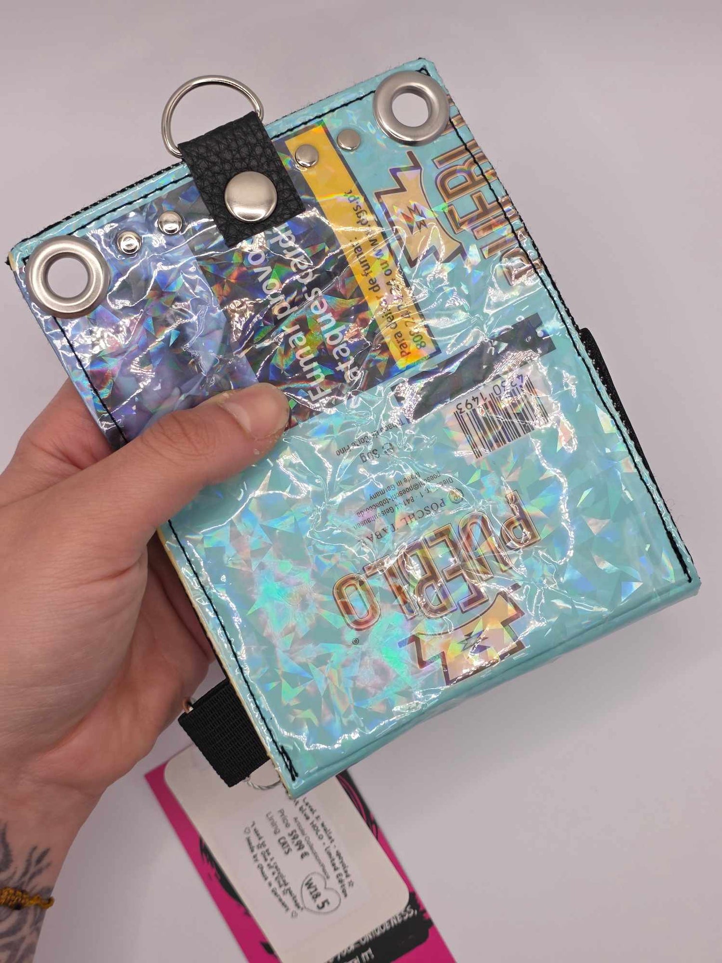 W18.5 wallet - upcycled ✨️holo glas✨️