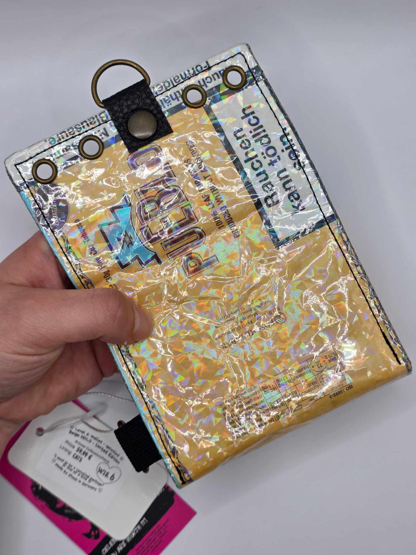 W18.6 wallet - upcycled ✨️holo glas✨️