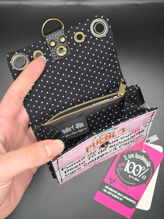 W16.5 wallet - upcycled, cats