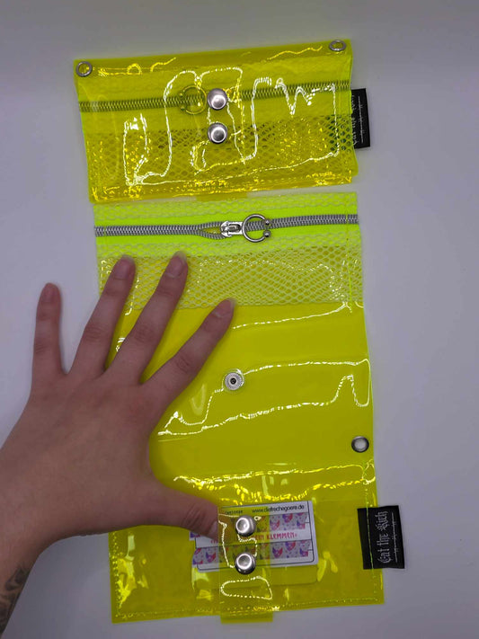 Jelly Tabakbeutel, Transparent, neon gelb
