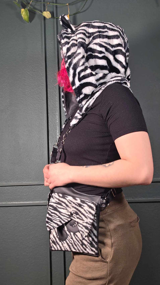 AB2.1 Zebra Holster Bag, with hidden Hood Pocket