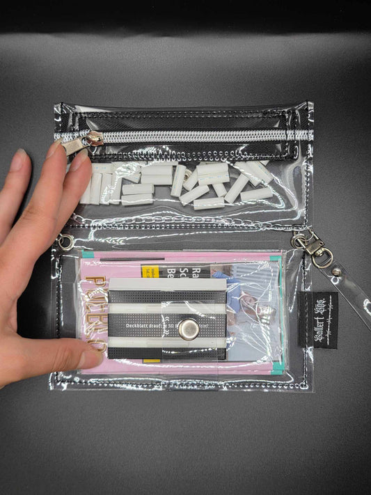 Vinyl Tabaktasche, Transparent