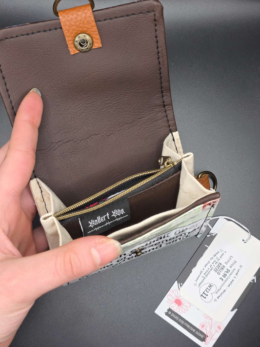 W12.11 wallet - upcycled, Hallo Katze