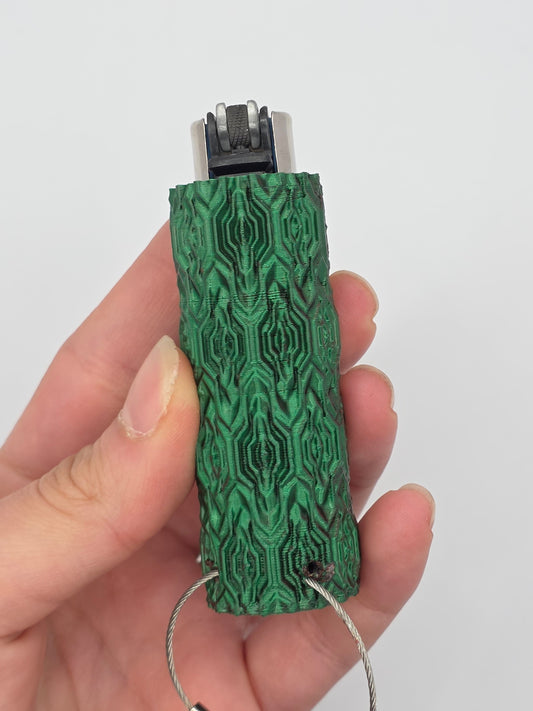 Trippy 3D Feuerzeug, rot - grün - DIE FRECHE GÖRE