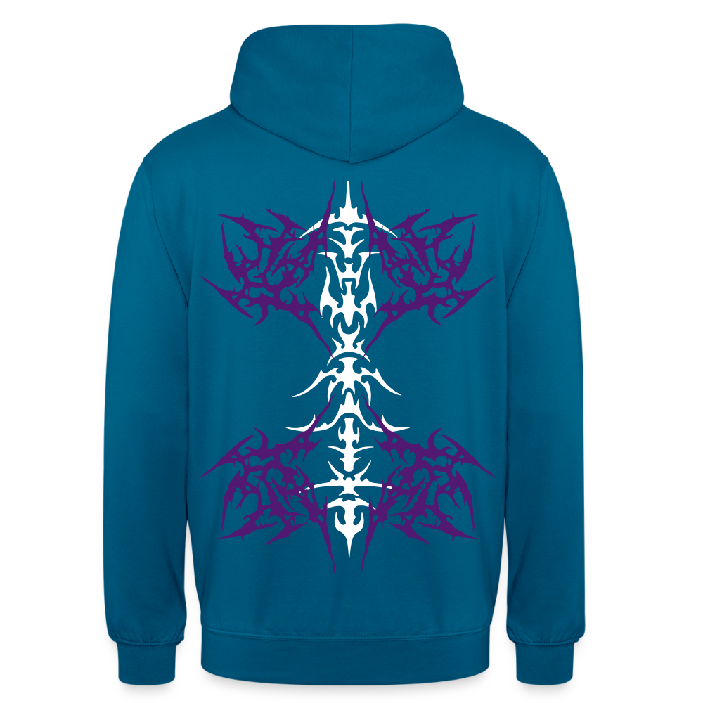 Underboob Tribals Oversized Unisex Hoodie - verschiedene Farben - Tiefseeblau 